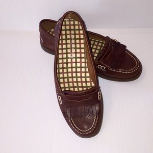 Sperry Leather Slip-on Loafer Shoes Sz 6M EUC